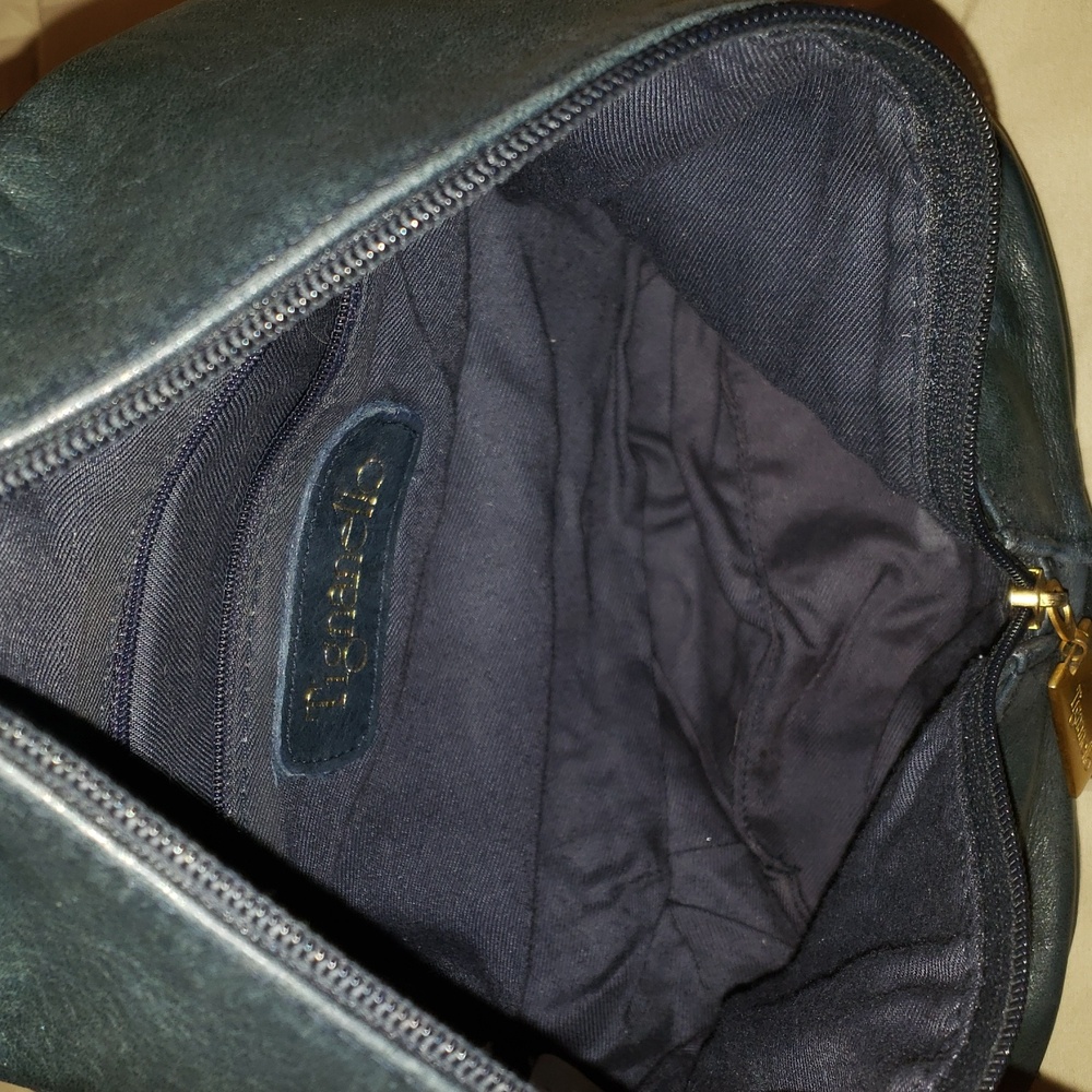 Tignanello Sling Leather Bag Dark Navy - Picture 8 of 8